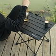thumbnail image 2 of Outdoor Folding Picnic Table with Seat Pocket Camping Desk with Waterproof Tableware Clothes Storage Bag Camping Backyard Use, 2 of 7