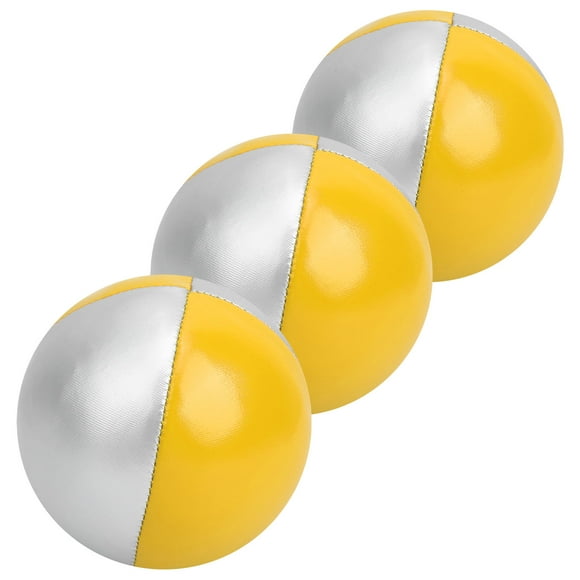 Juggling Ball, 3Pcs Soft Puzzle Toy Ball, Juggling Ball Set, For Juggling Performances Kids Yellow/silver