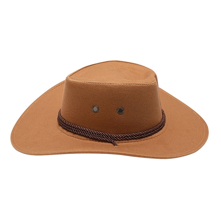 Lroveb Men Women Cowboys Hats Adult Trendy Western Faux  display picture 2