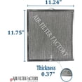 thumbnail image 3 of Compatible Replacement For Broan R610092 Aluminum Mesh Grease Filters 2-Pack, 3 of 6
