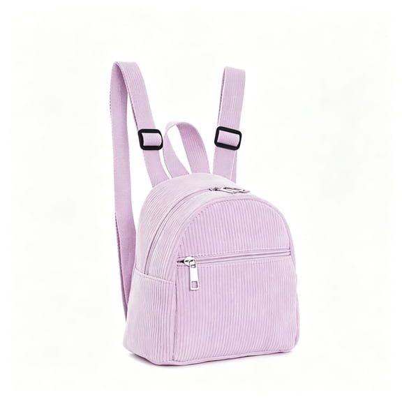 GASTROPOD Small Corduroy Mini Backpack Purse for Women – Cute Brown Backpack,Stylish Shoulder Bag,Compact Side Purse for Travel,School,With Zipper&Water Bottle Pocket