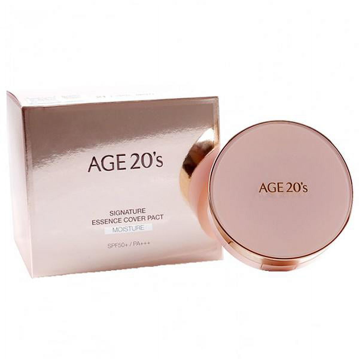 AGE 20'S Signature Essence Cover Pact Moisture, 21 Light Beige, SPF 50 - image 2 of 4