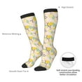 thumbnail image 6 of Haiem Lemon Leaves Socks, Funny Novelty Crazy Design Cotton Socks Sports Socks Knee High Socks For Men, Women,1Pairs - Gift For Working Friends, 6 of 8