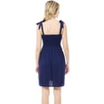 thumbnail image 4 of Made by Olivia Women's Summer Casual Self Tie Strap Sleeveless Flare Beach Tube Dress (Made In USA), 4 of 6