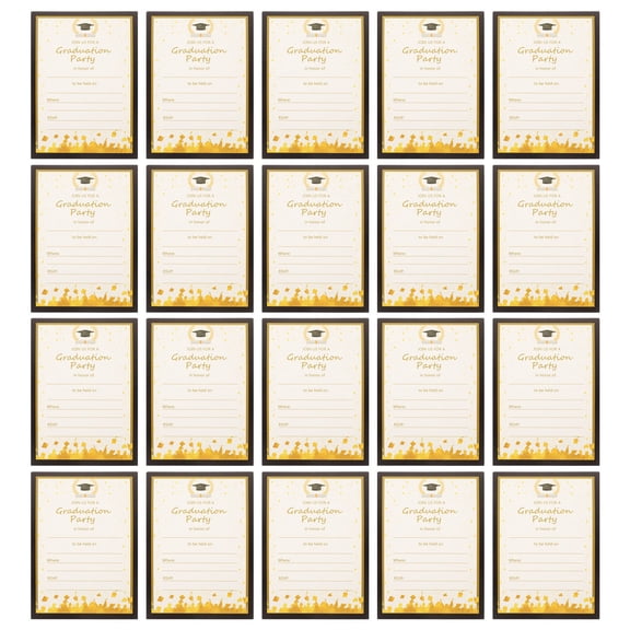 FRCOLOR  20 Pcs Graduation Invitation Party Invitations for High School Dinner