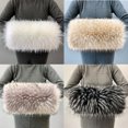 thumbnail image 4 of Guantes de pelo de mapache gruesos para invierno, calentadores de manos de piel sintética de felpa, fundas de almohada cálidas para calentar las manos, fundas para jaulas de manos, fundas cálidas, 4 of 5