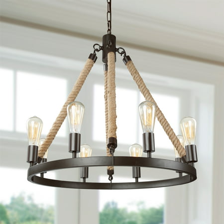 LNC Rustic Farmhouse Chandeliers for Dining Rooms Hanging Ceiling Light