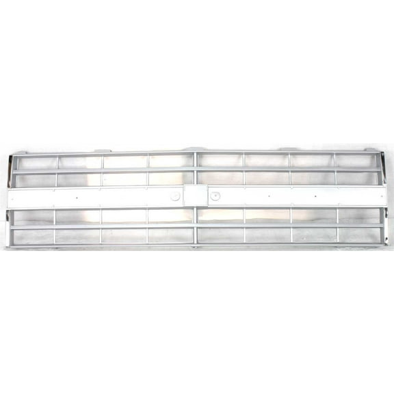 Grille Assembly Compatible With 1987-1988 Chevrolet Blazer 1985-1986 C10 Silver Shell and Insert