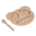 thumbnail image 3 of Juego de platos para niños pequeños con forma de Panda, Material Natural, duradero, seguro, sin BPA, ligero, desarrolla buenos hábitos, juego de vajilla para niños pequeños, 3 of 8