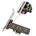 thumbnail image 4 of Tarjeta Adaptadora Tarjeta convertidora M.2 NVME a PCIe4.0 X1 para M Key M.2 NVME SSD 2230/2242/2260/2280, 4 of 8