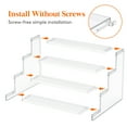 thumbnail image 2 of Lifewit 4 Tier Clear Display Risers Stand, Plastic Risers for Display, Plastic Organizers for Figures, Cupcake, Perfume, Dessert, Desktop Display Stand for Organize and Decoration (12inch, 1pack), 2 of 8