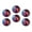 C1587, variant on Glass Refrigerator Magnet 6Pcs Magnetic Fridge Sticker,Decor for Kitchen,Whiteboard,Cabinet,Happy Corgi Wearing Headphones And Listening To Music
