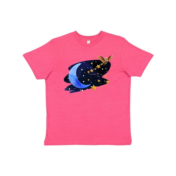 Inktastic Owl Decorating the Night with Moon and Stars Youth T-Shirt