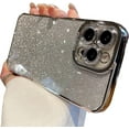 thumbnail image 1 of Compatible With Iphone 11 12 14 13 Pro Max Glitter Plating Case, Luxury Bling Sparkly Shiny Clear Case For Iphone 11 12 14 13 Pro Max Camera Protectio, 1 of 2
