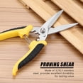 thumbnail image 1 of Stainless Steel Secateurs,8" Gardening Shears,Pruning Shears,Garden Scissors,Garden Hand Pruner,Clipper,Perfect For Precise Cuts And Garden Trimming Work On Tree,Plant,Hedge, 1 of 8