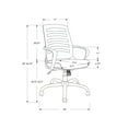 thumbnail image 4 of Monarch Specialties Office Chair, Swivel, Ergonomic, Armrests, Computer Desk, Work, Grey Mesh, 4 of 12