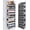 Dark Gray, variant on Over The Door Organizer with 6 Large Pockets 12 Side Pockets, 50lbs Weight Capacity Door Hanging Organizer for Bedroom, Bathroom, Pantry, Nursery Storage, Dark Gray