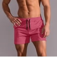 thumbnail image 2 of DDAPJ pyju Birthday Gifts! Running Shorts for Men 3 inch Inseam Athletic Shorts Stretch Gym Workout Shorts Lightweight Drawstring Lounge Sweat Shorts with Pockets Hot Pink XXXL, 2 of 5