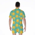 thumbnail image 2 of Shiny Sun Pattern Short Sleeve Men'S Rompers, Sun Light Sunny Casual Summer Jumpsuits Outfit, 2 of 4