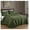 Olive Green, variant on King Size Bedspread Set, 3-Piece Olive Green Oversized Quilted Microfiber Lightweight Bedspread Coverlet (118"x106") for All Seasons