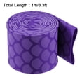 thumbnail image 2 of Uxcell 1.61 inch Flat Width 3.3ft Length 2:1 Rate Purple Heat Shrink Wrap Tubing Sleeve for Fishing Rod Grips Handle, 2 of 5