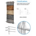thumbnail image 3 of Farmhouse Haze Blue Brown Blackout Curtains, French Door Curtains for Door Window, Vintage Wooden Striped Privacy Drapery for Patio/Sidelight Doors, 1 Panel with Tieback, 54 x 40 Inches, 3 of 6