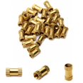 thumbnail image 1 of HUGFEGWE M3x8mm Female Thread Knurled Nuts Hx4mm OD Brass Threaded Insert Embedment Nuts Hydraulic Welded Joint Injection Molding Assortment Kit for 3D Printing Injection Molding 30PCS CJB91-25011, 1 of 7