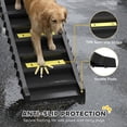 thumbnail image 4 of CoSoTower Foldable Dog Car Ramp, Dog Ramp with Anti-Slip Steps, Pet Stairs for Senior Pets to Access Cars and High Beds, Black, 4 of 7