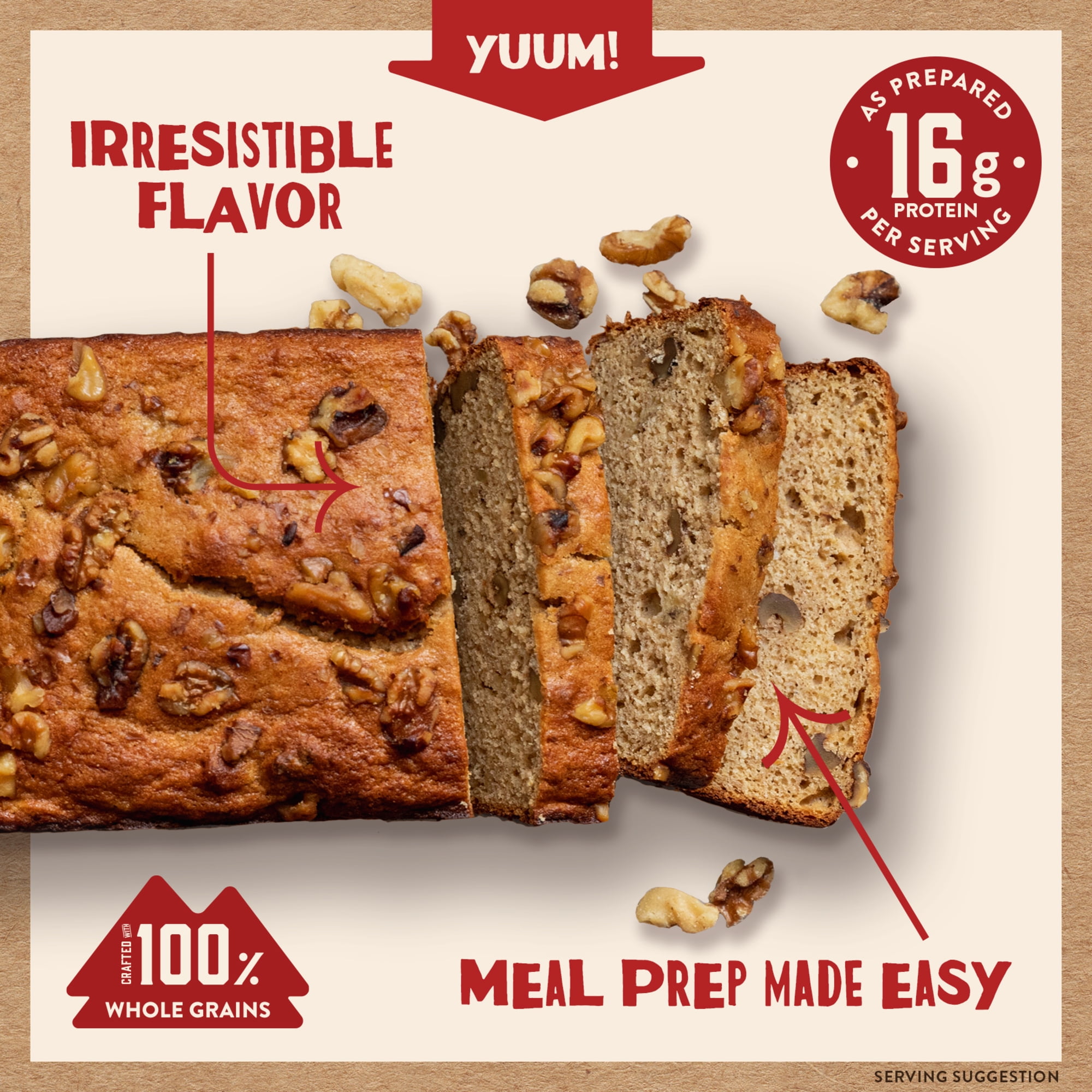 Kodiak Protein-Packed Banana Muffin and Quick Bread Mix, 14 oz Box