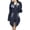 Dark Blue, variant on Women’s Casual Distressed Denim Jacket Boyfriend Long Sleeve Ripped Jean Jacket Coat
