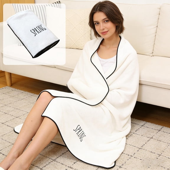 Coral Fleece Bath Towel, Super Soft Lint-Free Safe Towel, Highly Absorbent Quick Dry Bath Sheet for Home Spa(A)