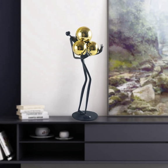 Creativity Figure Statue Modern Abstract Art Metal Iron Art Sculpture Home Decoration Living Room Bedroom Office
