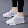 thumbnail image 6 of Fsqjgq Women Sneakers Womens Shoes Ladies Women Low Top Breathable Mesh Running Casual Sport Shoes Silver Asian Size 41, 6 of 6
