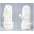 thumbnail image 2 of Guantes de invierno para mujer, manoplas con forro cálido, guantes gruesos de punto de lana acogedor, manoplas novedosas, accesorios para clima frío de invierno MFZFUKR CJWUS-3516, 2 of 6