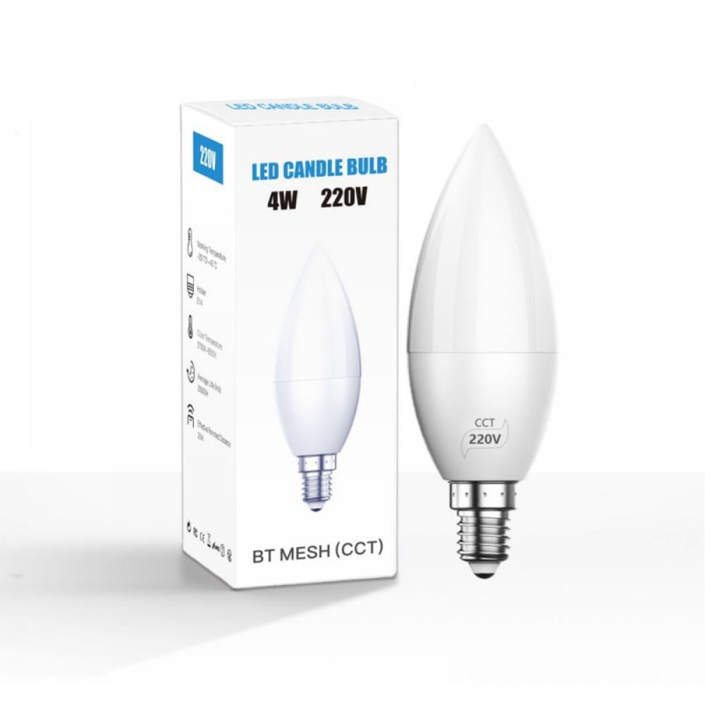 1-10X E12 Candelabra LED Bulb 4W ,Ceiling Fan Candle Light lot 40W Equivalent 
