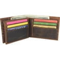 thumbnail image 3 of CAZORO Large Bifold Double ID Window Wallet RFID blocking Vintage Leather Wallets For Men Black, 3 of 8