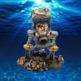 thumbnail image 4 of Decoraciones de acuario de resina Robot para caminar Coche Betta Escondite Jugar Pecera Adorno Fondos Paisaje Ocultar Casa de Colco Paisaje del acuario, 4 of 8