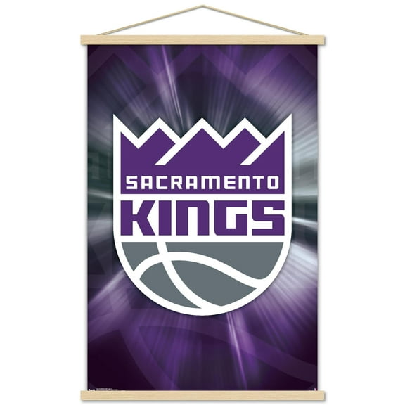 NBA Sacramento Kings - Logo 16 Wall Poster with Wooden Magnetic Frame, 22.375" x 34"