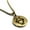 Gold, variant on Stainless Steel Taurus Zodiac Sign (Bull) Round Medallion Pendant Necklace