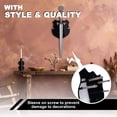 thumbnail image 5 of Adjustable Vertical Sword Wall Mount with Hardware, Medieval Acrylic Sword Holder, Multifunctional Decorative Sword Display Stand for Single or Double Axe Weapon Dagger, Black, 5 of 7