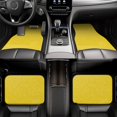 thumbnail image 6 of Cauagu Yellow Glitter Pattern Car Floor Mat Set of 4,Car Carpet Mats Car Mats with Anti-Slip Backing & Driver Heel Pad Universal Fit for Cars/Trucks/SUV/Vans, 6 of 6