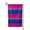Square, variant on Bisexual Pride Flag Double Sided Garden Flag for Indoor Outdoor Decorations 12.5 * 18 Inches Sharp Corner