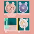 thumbnail image 3 of RyanK Clearance Fans Usb Charging Cartoon Desktop Fan Desk Surface Solid Color Fan Dormitory Home Three-speed Small Table Fan, 3 of 7
