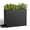 Black, variant on GONICHA Outdoor Planter Box with Removable Drip Tray, All-Weather Large Rectangular Planter for Outdoor or Indoor,Black