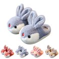 thumbnail image 6 of XIMIN Kid Girl Boy Cute Bunny Warm Winter Slippers Interesting Comfortable Furry Slippers Soft Plush Winter Season Keep Warm Home Slippers, 6 of 6