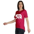 thumbnail image 4 of Inkmeso T-Shirt Graphique à Col Rond Maman Ours Manches Courtes Femme Coton Tee Décontracté, 4 of 8