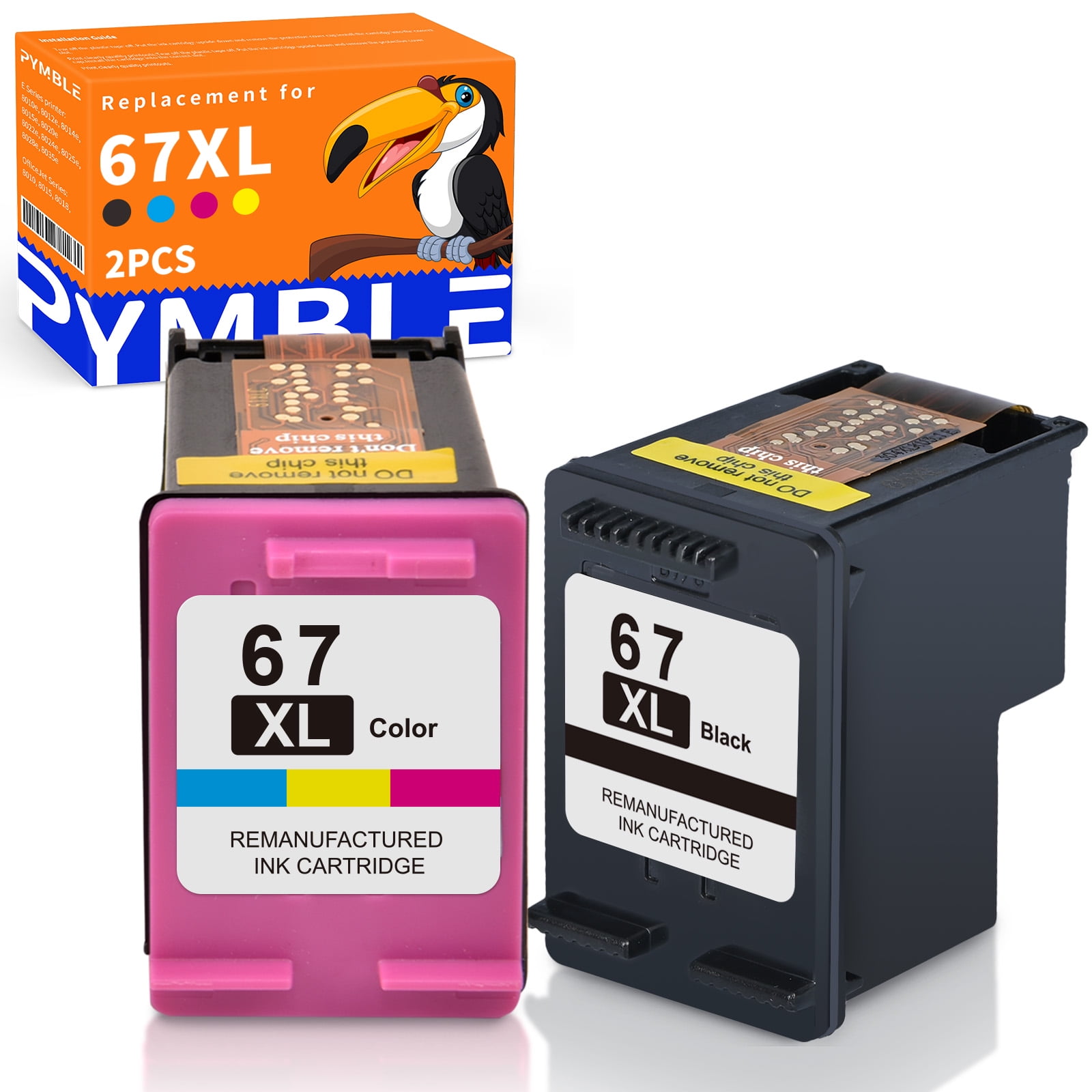 67xl 67 ink cartridge fit for HP 67 XL 67XL for HP deskjet 2700 4152 ...