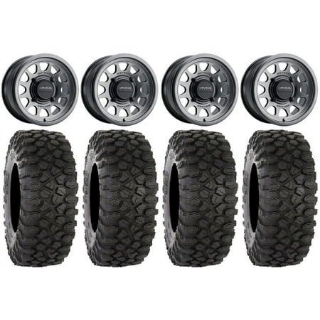 Method 414 14 Graphite +38mm Wheels 28 XC450 Tires Polaris RZR XP 1000 / PRO XP / Ranger XP 900/1000 Method 414 14 Graphite +38mm Wheels 28 XC450 Tires Polaris RZR XP 1000 / PRO XP / Ranger XP 900/1000