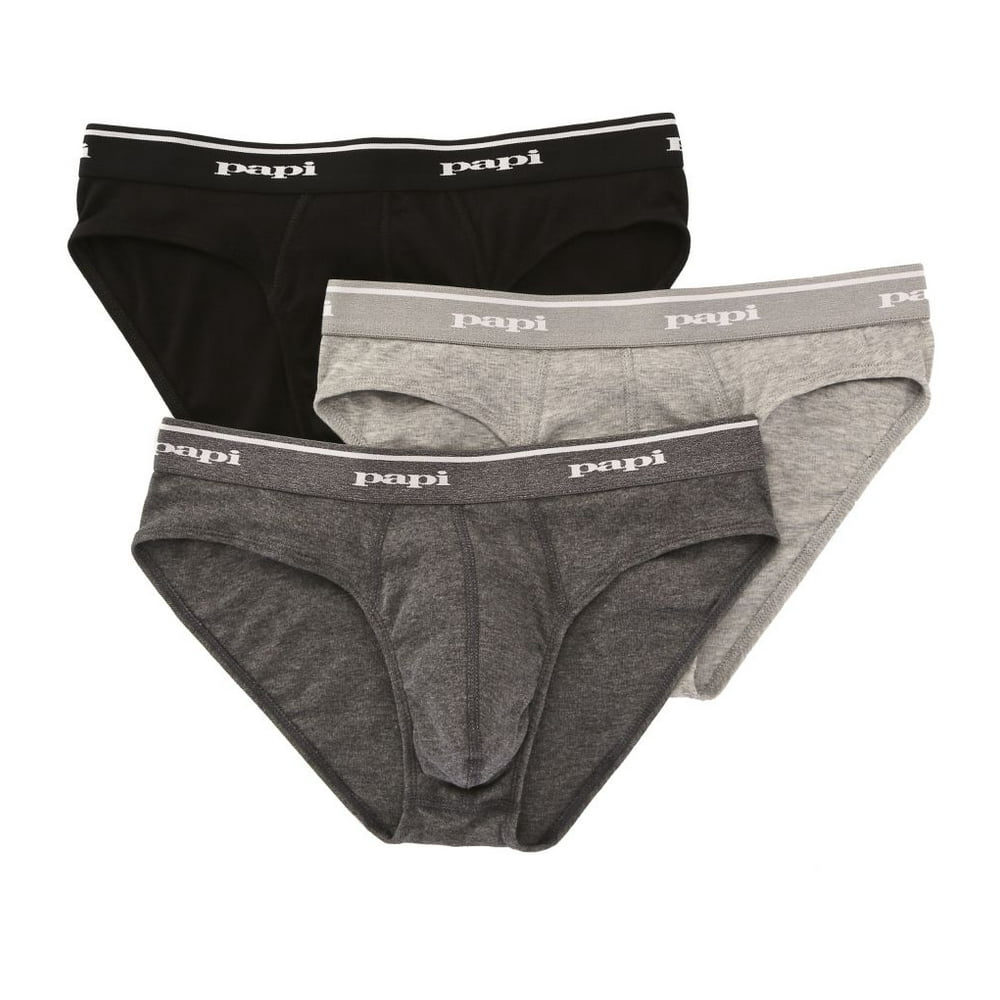 papi Men's Papi 554101 Cotton Low Rise Briefs 3 Pack