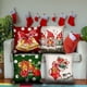 thumbnail image 3 of 4 fundas de almohada navideñas de 45 x 45 cm, decoración navideña para fiestas de invierno, sofá o sillón., 3 of 7